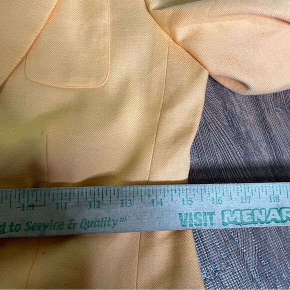 J.Crew Helena orange blazer in stretch linen blend Size 0 - Picture 8 of 10